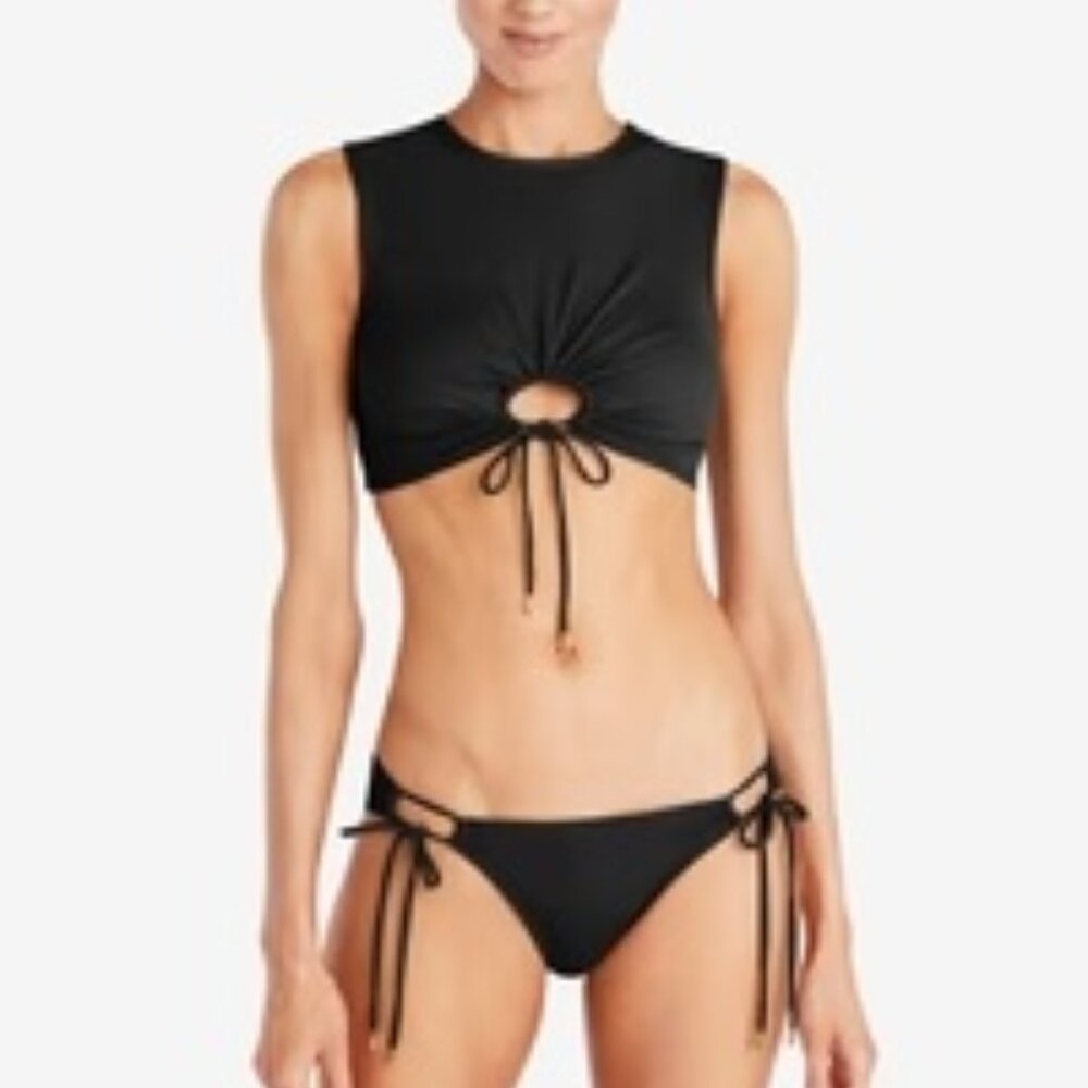 Robin Piccone Aubrey Two-Piece Bikini Brick Red XS — Flattering